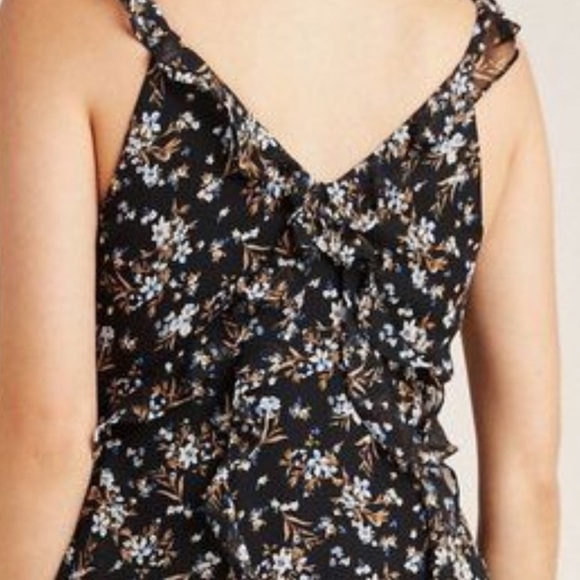 Anthropologie Bailey 44 Cecile Ruffled Floral Midi Dress - Picture 5 of 12